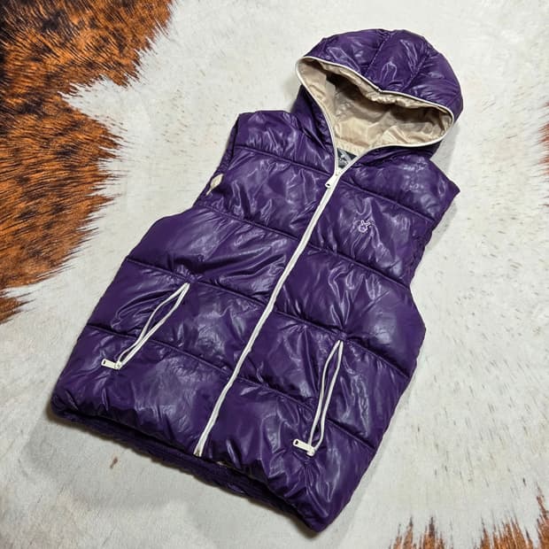 NOTON 퍼플 패딩 베스트