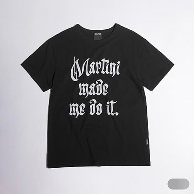 스컬프터 Martini Made Me Do It Tee Black