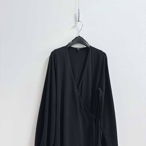 코스 벌룬소매 랩 가디건