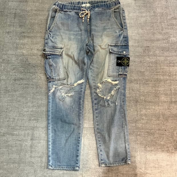 Stone Island 스톤아일랜드 올드스쿨스트릿 데님팬츠 청바지