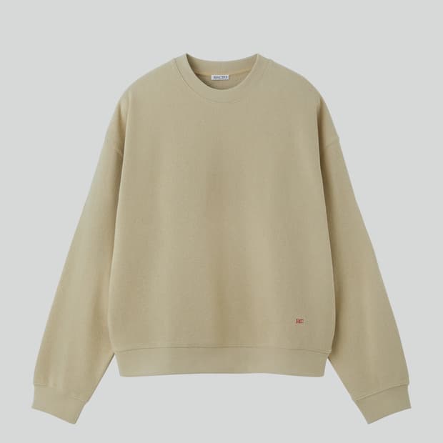 렉토 RC 로고 맨투맨 스웻 셔츠 베이지