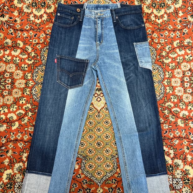 [33] LEVIS 리바이스 패치워크 커스텀 데님팬츠