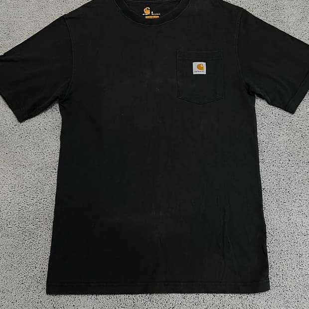 (S) 칼하트 오리지널핏 차콜 반팔