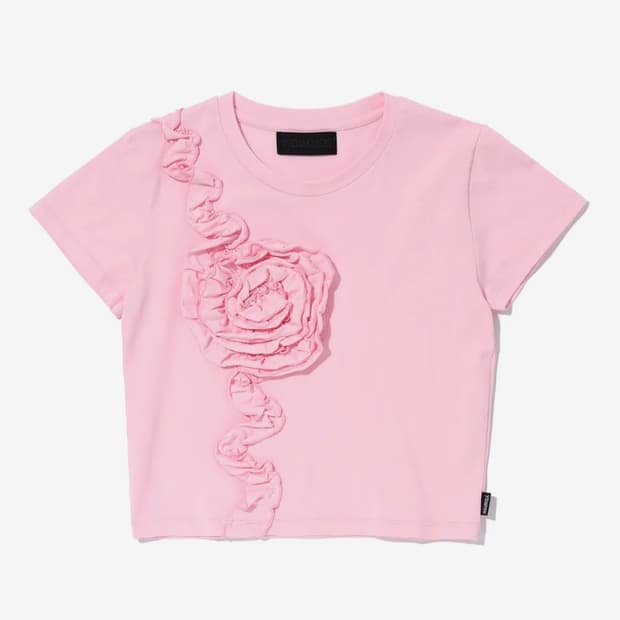 유희 플라워 티셔츠