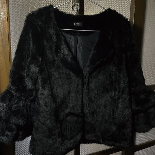 vintage kang kang eco fur jacket