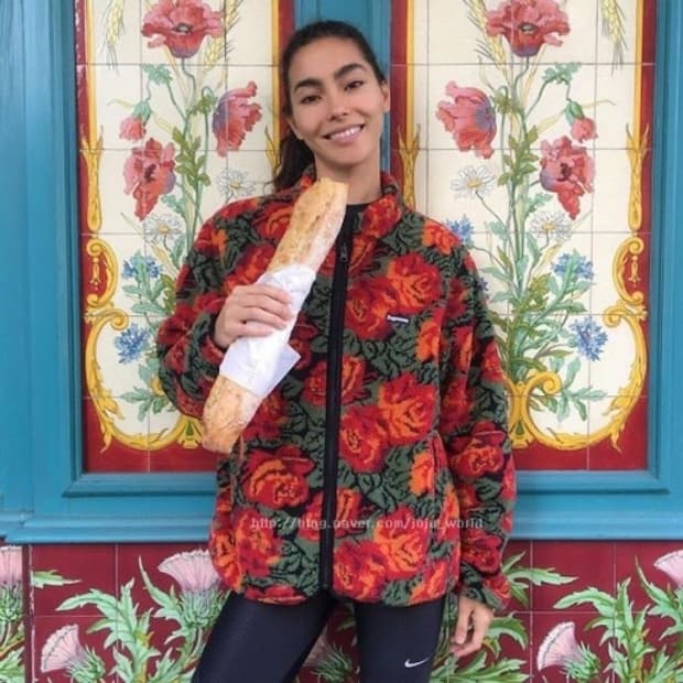 Supreme Rose sherpa Reversible Jacket XL