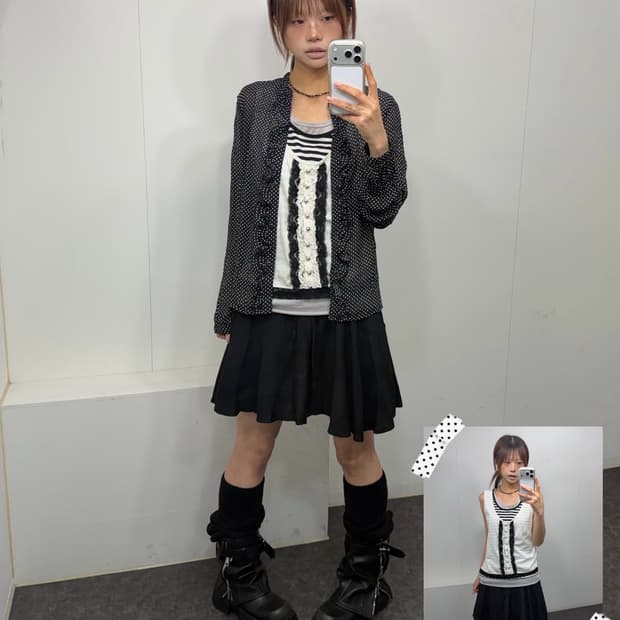 𖤐블랙 러블리 너드 set𖤐 