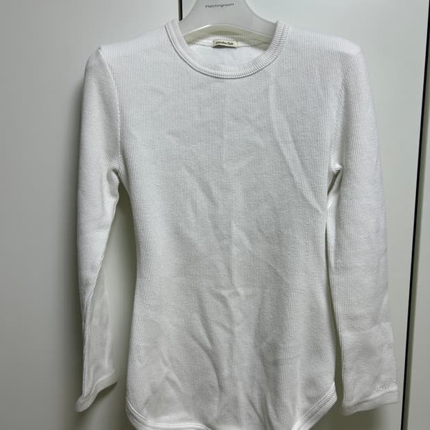 오버듀플레어 뒷 트임 롱 화이트 티셔츠 free