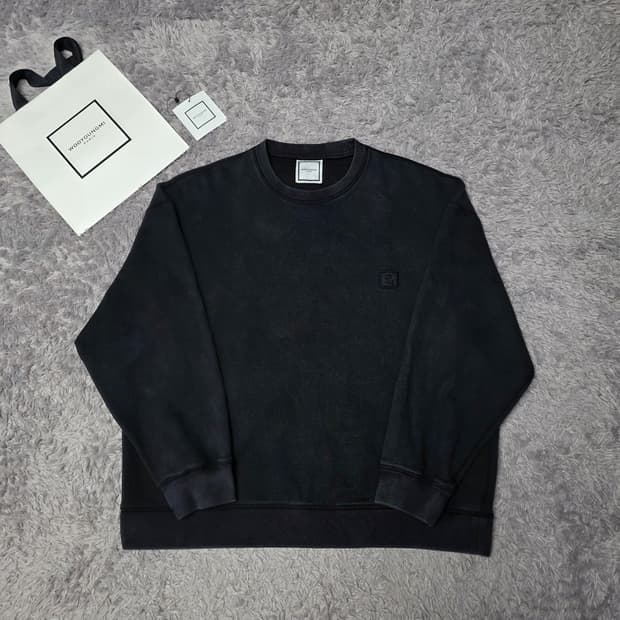 [클로젯][52]우영미 나비 백로고 스웨트셔츠 블랙 맨투맨