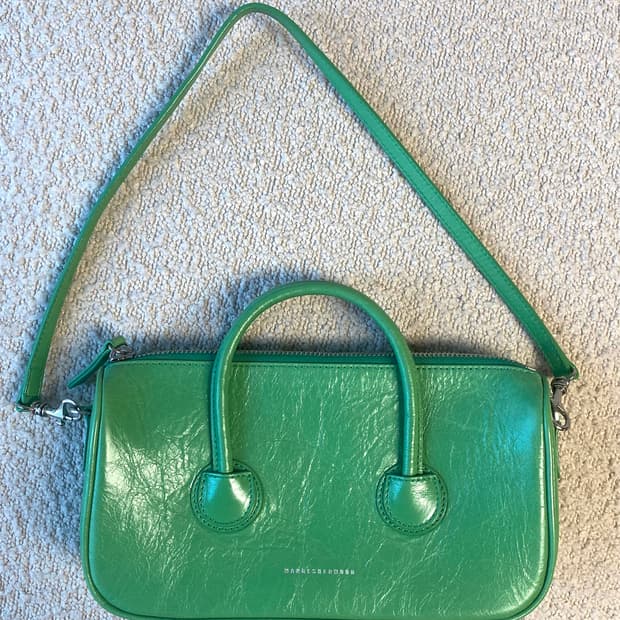 [마지셔우드] 스몰숄더백 그린