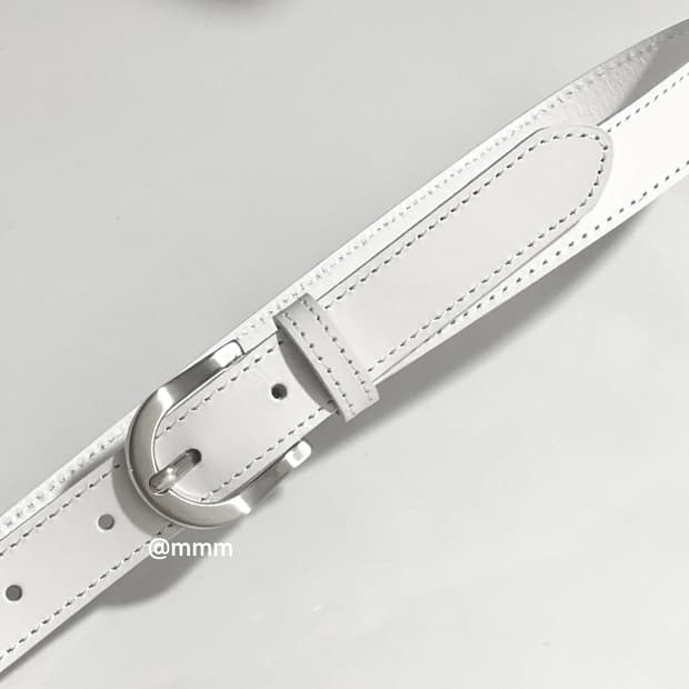 [Unisex] 이태리 통가죽 미니멀 벨트