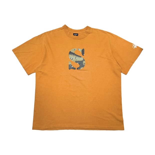 90’s 올드 스투시 카모 티셔츠