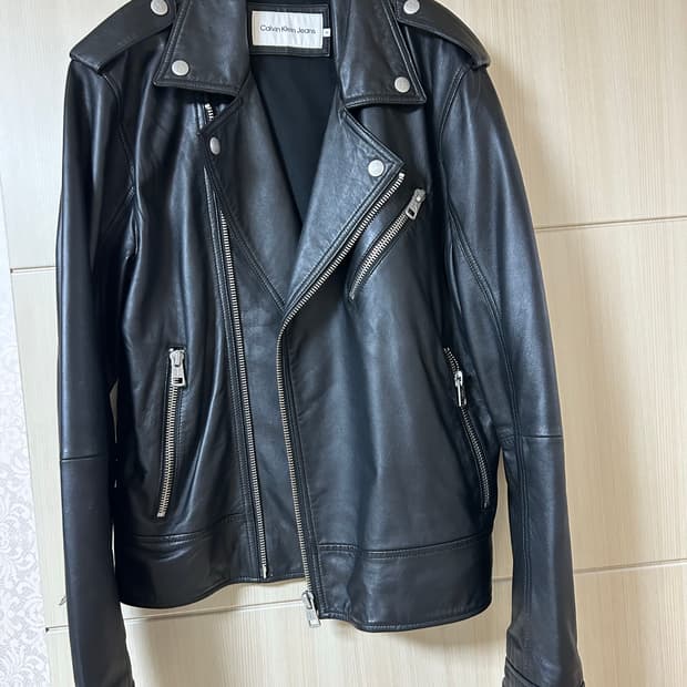 캘빈클라인 양가죽 레더자켓