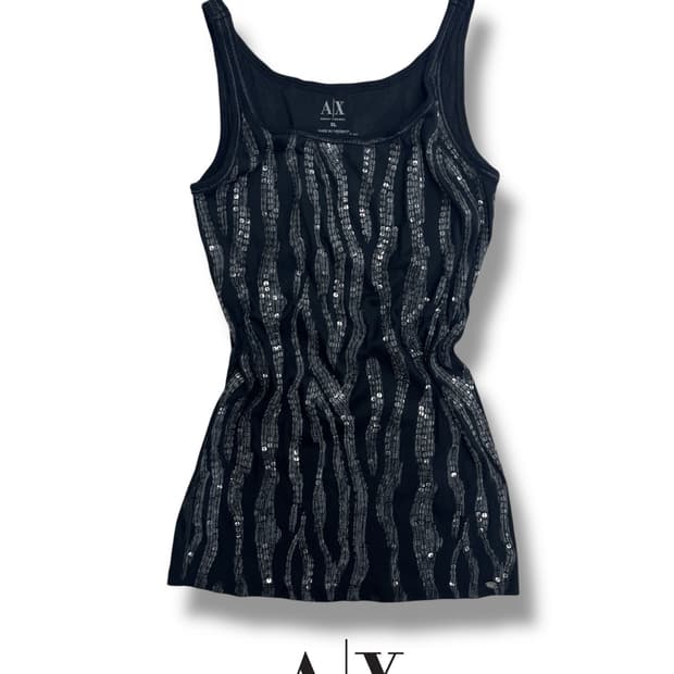 ‘ARMANI EXCHANGE’ wave sequins sleeve