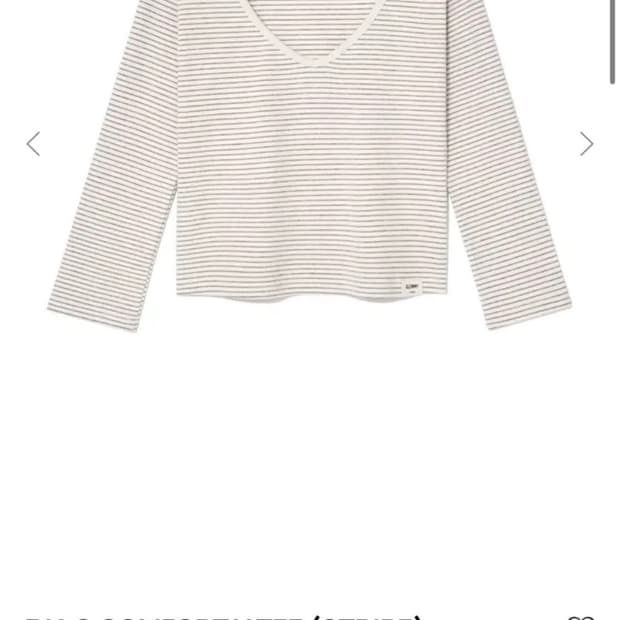 글로니 클래식 3/4 스트라이프 티셔츠