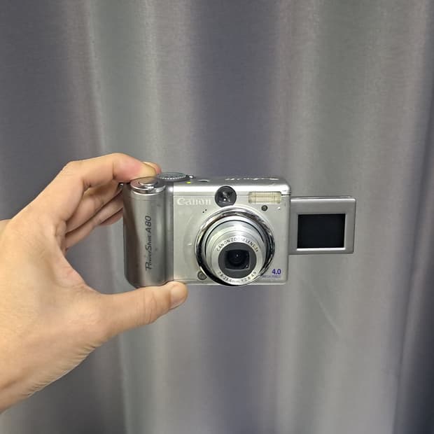하자품* 캐논 파워샷 A80 빈티지 카메라