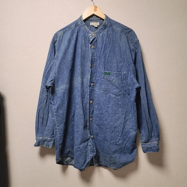 [XL] 게스 USA 헨리넥 청남방 데님셔츠