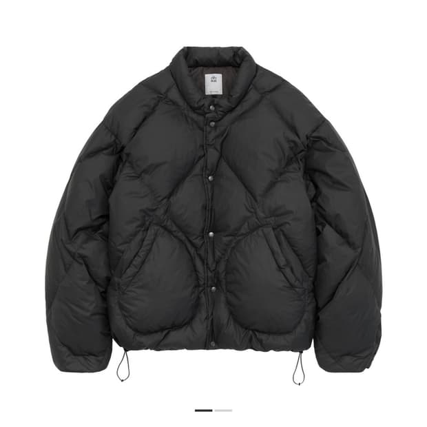 [3] 폴리테루 롬버스 다운 퍼퍼 자켓 블랙 차콜 패딩