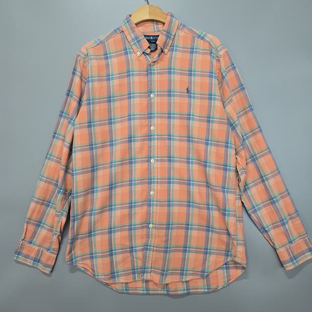랄프로렌(Ralph Lauren) 체크 코튼 셔츠 XL