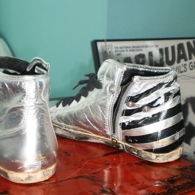 Golden Goose-Francy Metallic Silver High