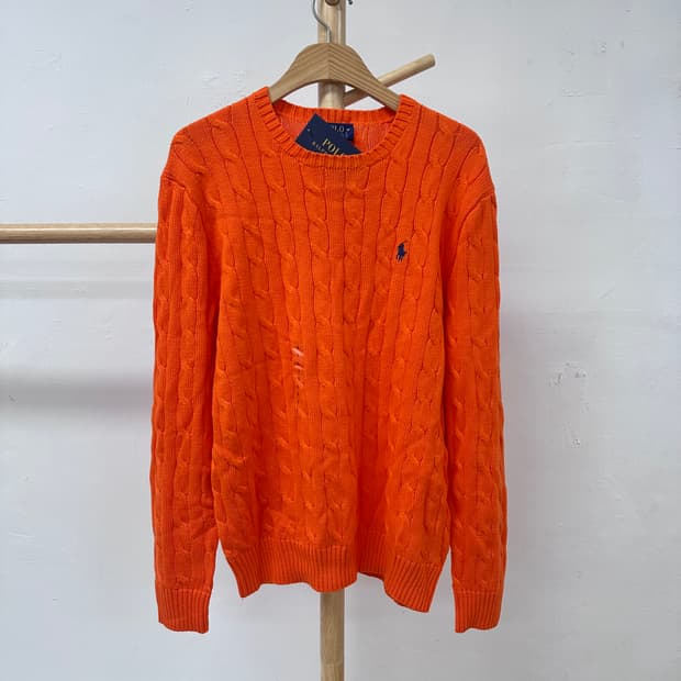 (새상품) 폴로랄프로렌 꽈배기 니트 스웨터 100(L) J25