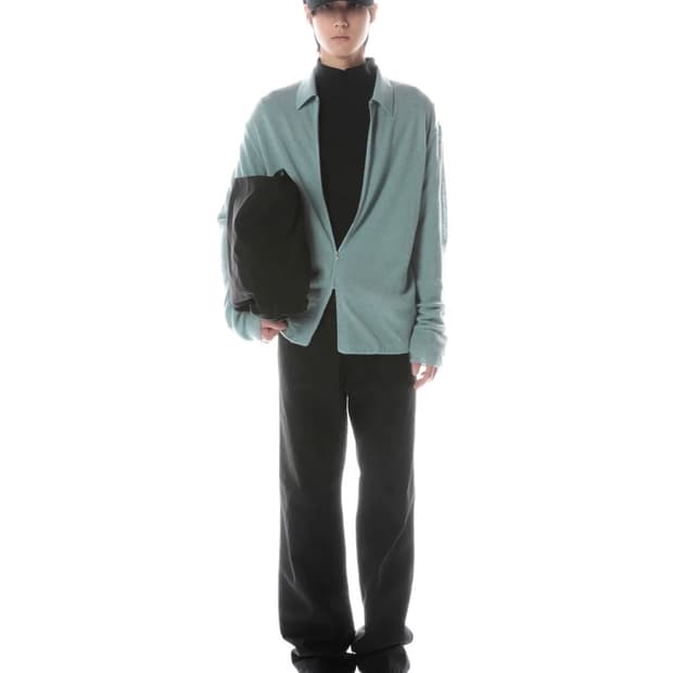 [L] Post Archive Faction 부클레 집 셔츠 (틸)