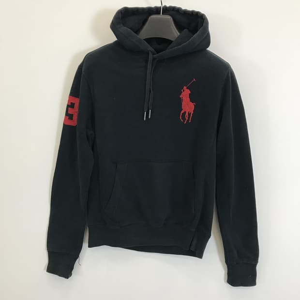 폴로 랄프로렌 빅포니 블랙 후드 국내판 [S]
