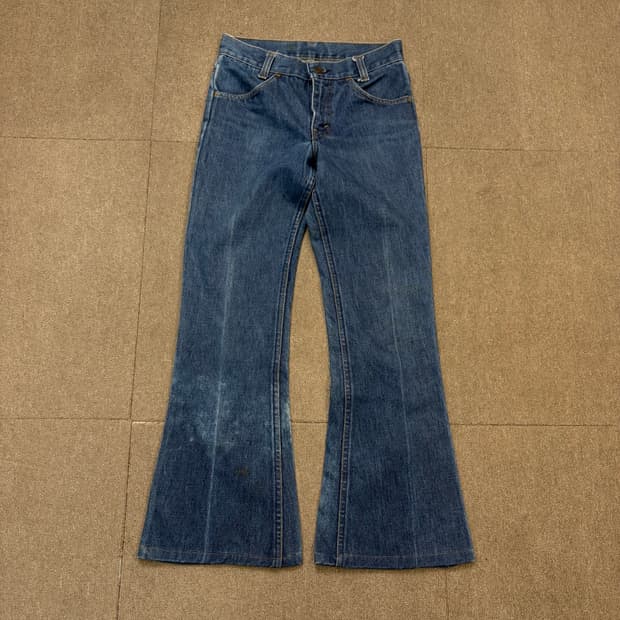 70s levis 리바이스 우먼스 646 벨바텀 오렌지탭 부츠컷데님