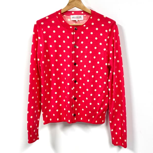 COMME DES GARCONS GIRL 꼼데가르송 걸라인 도트패턴 핑크