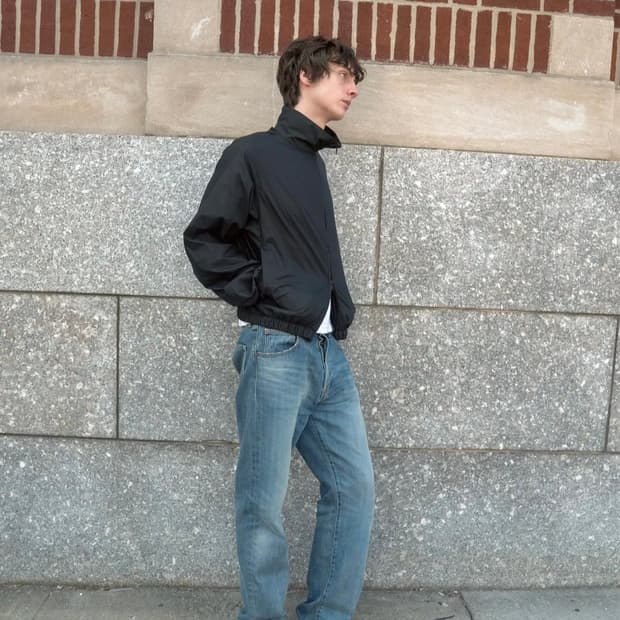 A.ta  HIGHNECK WIND JACKET(BLACK)