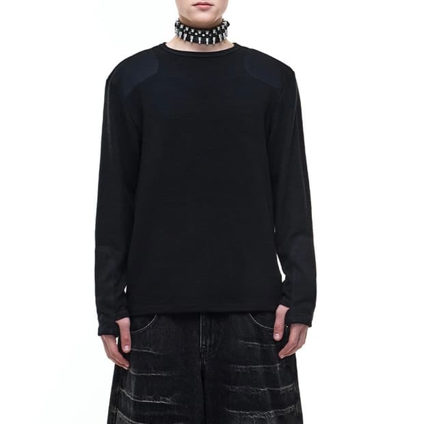 OPUS0012 오퍼스 REDRUM PATCH KNIT 니트 S