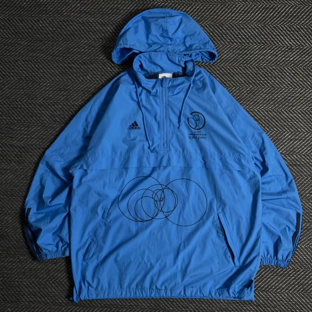 아디다스 2002 월드컵 올드스쿨 우븐 아노락 웜업o 3374