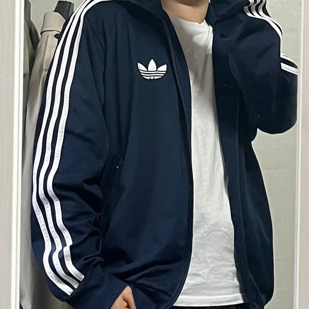 아디다스 파이어버드 트랙탑 네이비