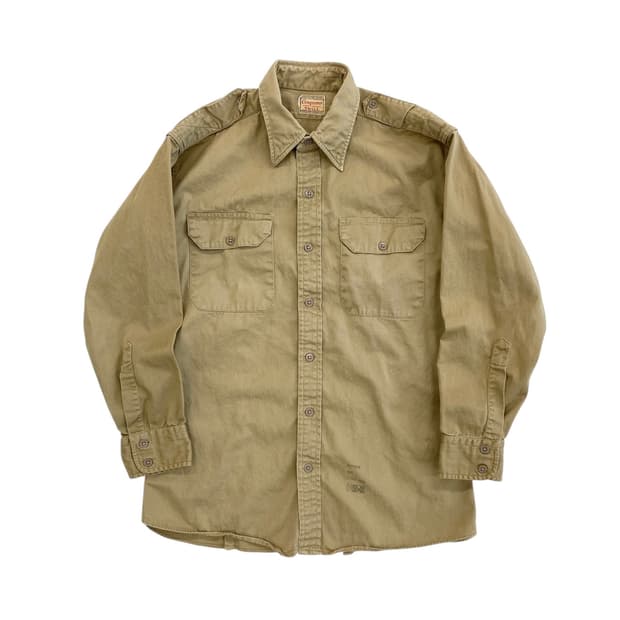 60‘s Conqueror Sanforized 트윌 유틸리티 셔츠