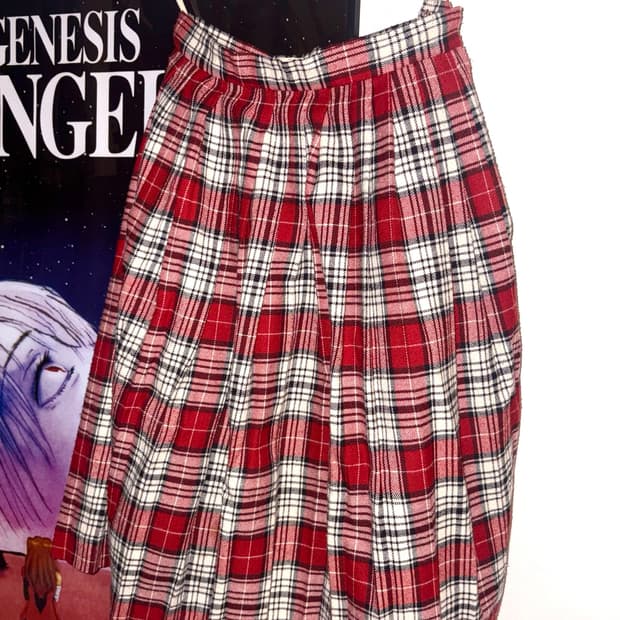 TARTAN CHECK MIDISKIRT