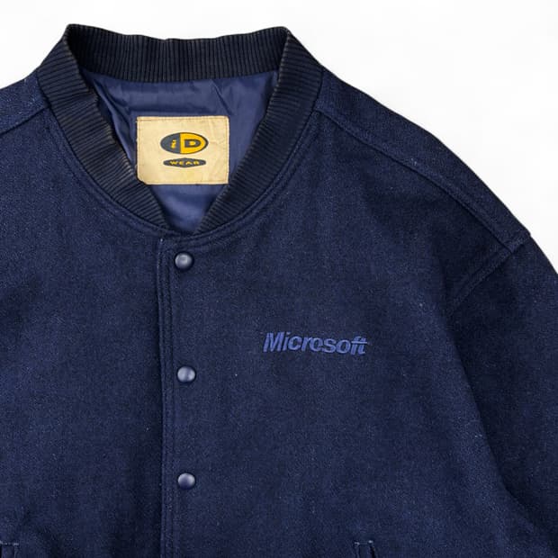 90's 마이크로소프트 바시티 자켓