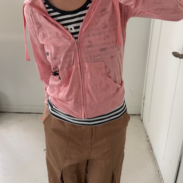 일본빈티지 키치 디즈니 미키마우스 후드집업