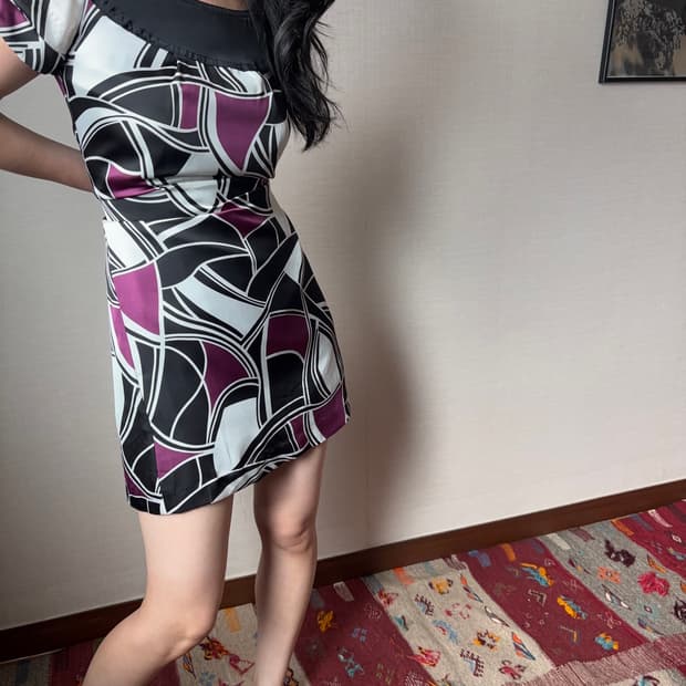 Vintage Geometric Dress