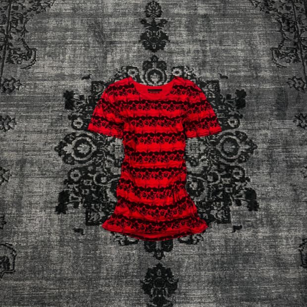 Jury black bloody rose & skull t shirts