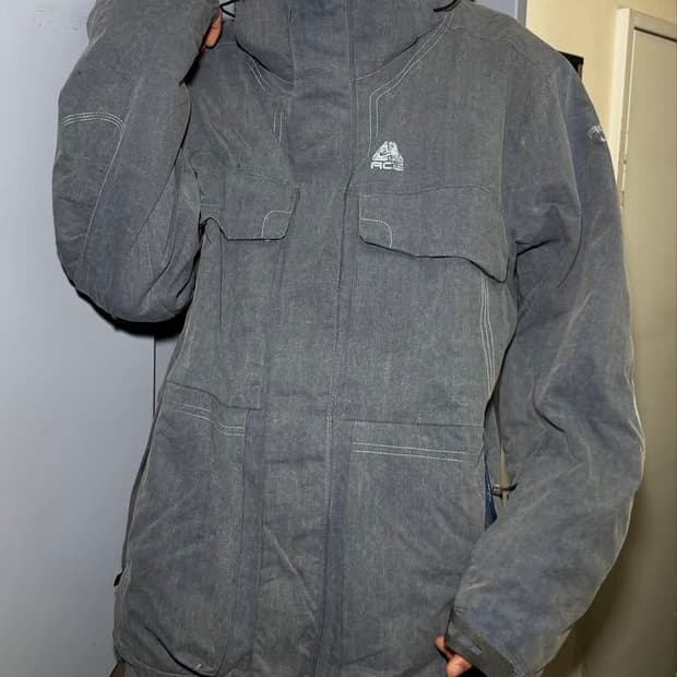 나이키 acg 테크니컬 3D포켓 스톤워시드자켓