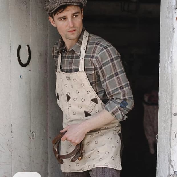 RRL 리페어 프래드 트윌 워크셔츠