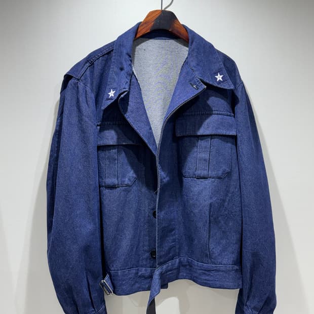 80s 이탈리아군 데님 워크 자켓 (빅 사이즈)