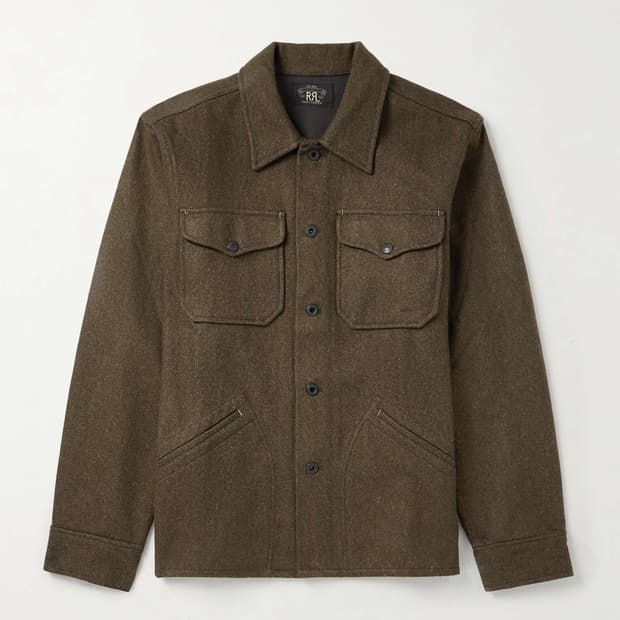 RRL 울 셔츠 자켓 (오버셔츠) L