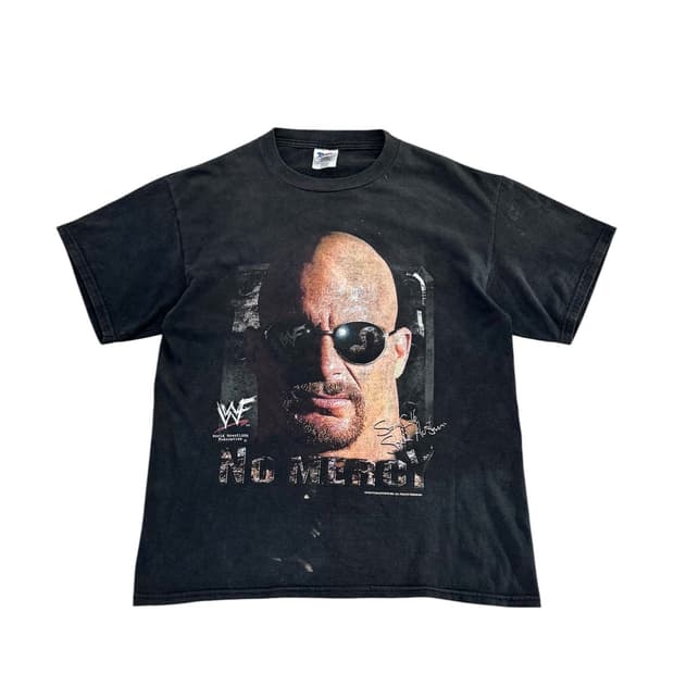90a WWF 스톤 콜드 반팔티셔츠