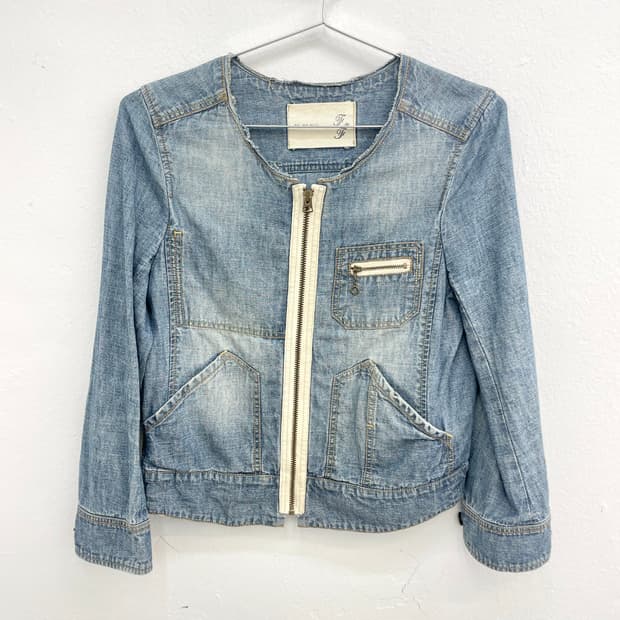 Denim patch jacket