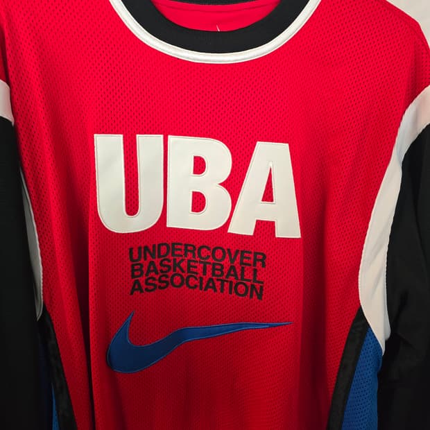 나이키 언더커버 롱슬리브 슈팅 탑 레드 블랙