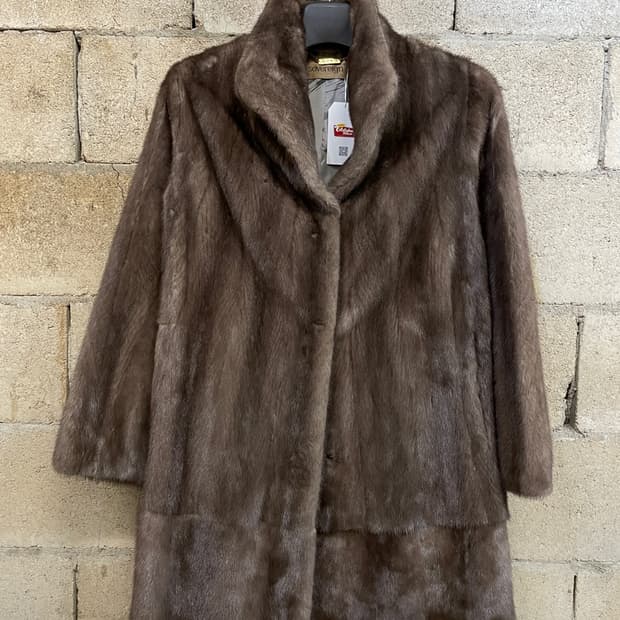 진도 밍크 퍼 코트