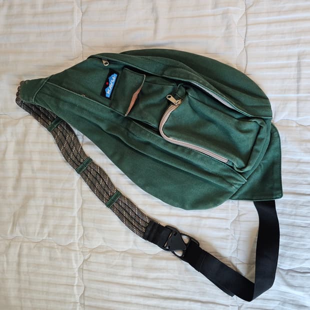 Kavu 카부 로프 백 슬링백 크로스백 에버그린