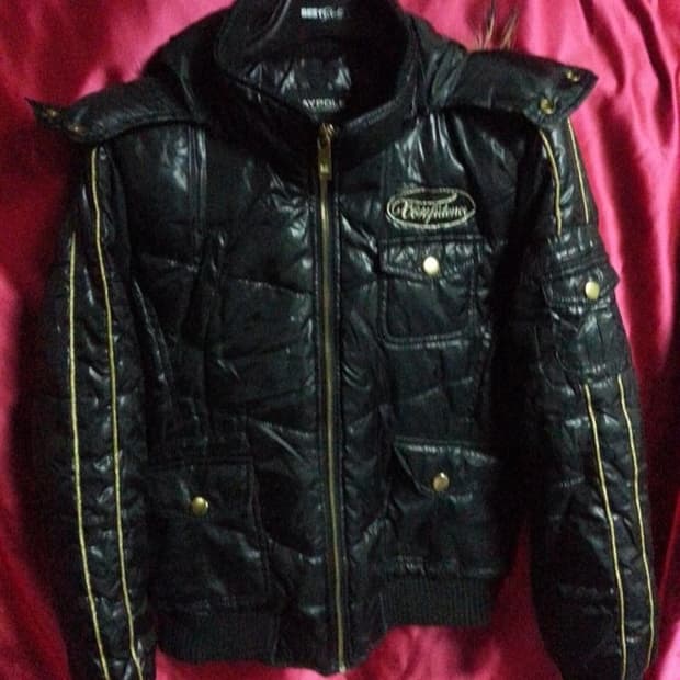 메이폴 여성 솜패딩 블랙 유광 85