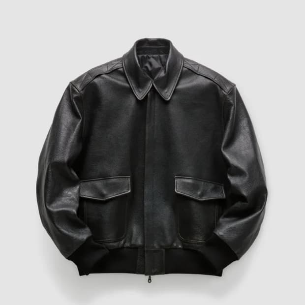 쿠어 a-2 레더자켓